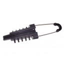 Pince d'ancrage plastique câble ADSS Ø6-9mm Lg:200mm