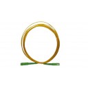 Cordon simple SC/APC-SC/APC SM 9/125µ G657A2 LSZH Ø1.6mm jaune 3.5ml