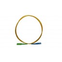 Cordon simple SC/APC-SC/PC SM 9/125µ G657A2 LSZH jaune 2ml