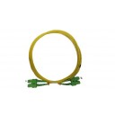 Cordon double SC/APC-SC/APC SM 9/125µ G657A2 LSZH jaune 3ml
