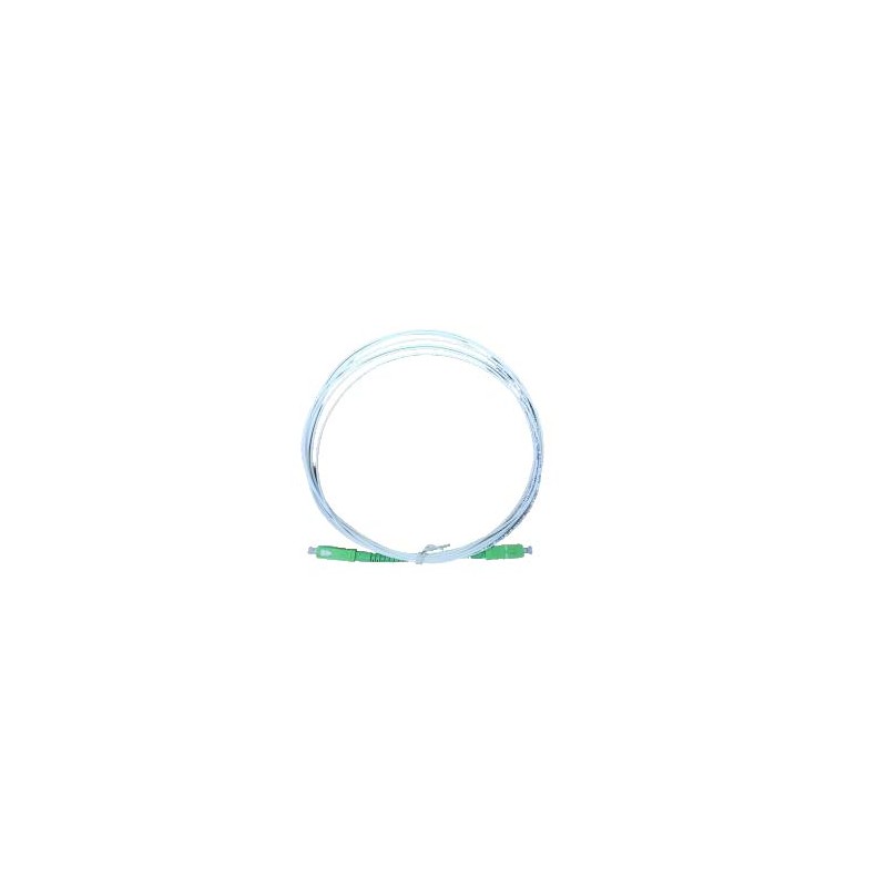 Cordon simple SC/APC-SC/APC SM 9/125µ G657A2 LSZH Ø1.6mm blanc 3.5ml