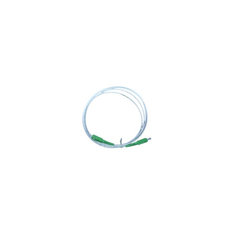 Cordon simple renforcé SC/APC-SC/APC SM 9/125µ G657A2 LSZH Ø2.7mm bla